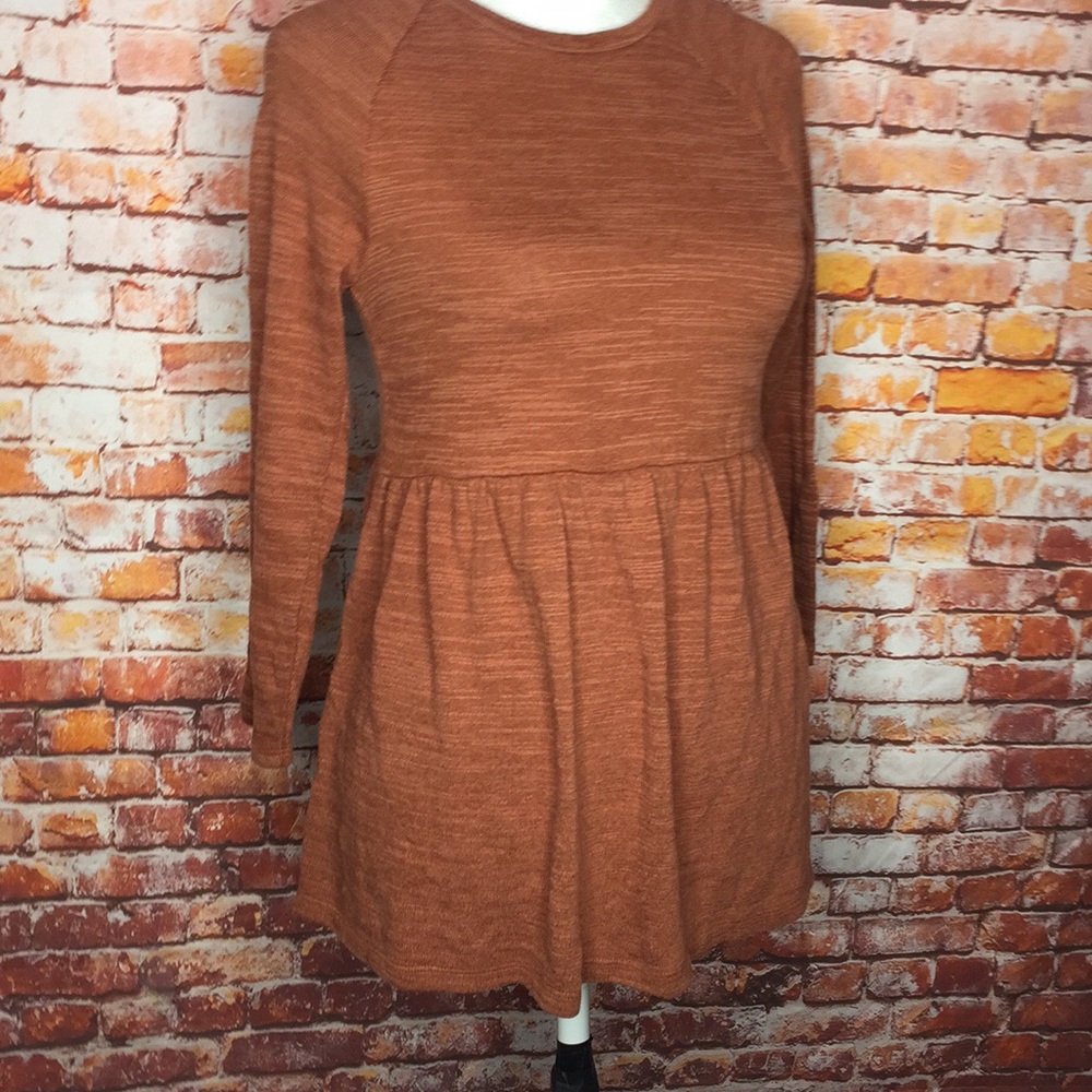 Old Navy Terra Cotta Empire Waist Knit Long Sleeved Blouse - Picture 6 of 10